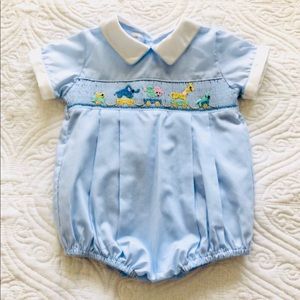 Baby boys smocked bubble Feltman Brothers